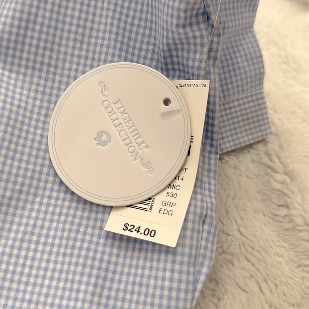 Gingham button-down shirt 9m - Picture 6 of 6